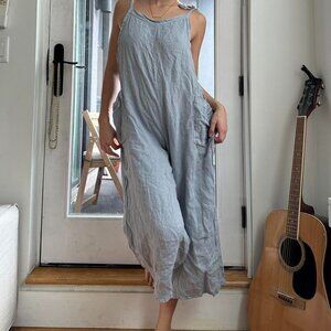 American Vintage Women's Blue and Grey Jumpsuit